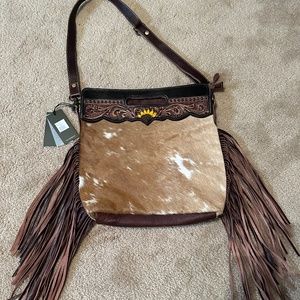 Myra Leather Cross Body purse